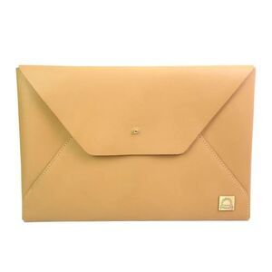 Sunshine BEIGE SADDLE LEATHER FLAP ENVELOPE POCKETBOOK PURSE HANDBAG CLUTCH